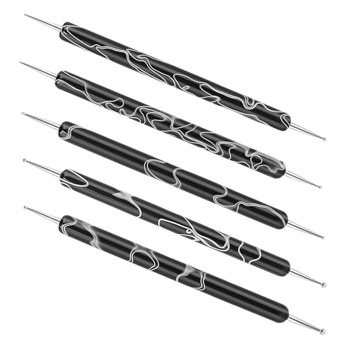 Nagelliner-Pinsel, Nagelkunstwerkzeuge | 5 Stück Nagelliner-Pinsel Punktierstift | Malerei Pinsel, Miniatur-Malpinsel, Nail Dotting Zeichenwerkzeug für von PUCHEN
