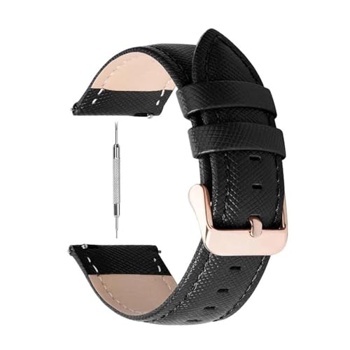 PUCHEN 14mm – 22mm Leder-Uhrenarmband, Ersatz-Armband, Herren-Damen-Uhrenarmband, Uhrenzubehör, 14mm von PUCHEN