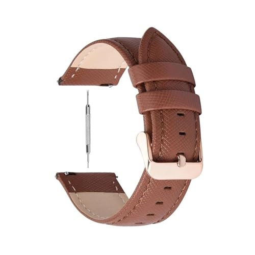 PUCHEN 14mm – 22mm Leder-Uhrenarmband, Ersatz-Armband, Herren-Damen-Uhrenarmband, Uhrenzubehör, 16mm von PUCHEN