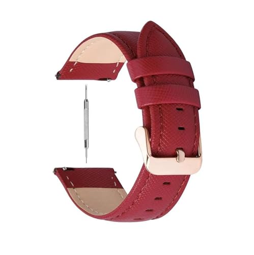 PUCHEN 14mm – 22mm Leder-Uhrenarmband, Ersatz-Armband, Herren-Damen-Uhrenarmband, Uhrenzubehör, 18mm von PUCHEN