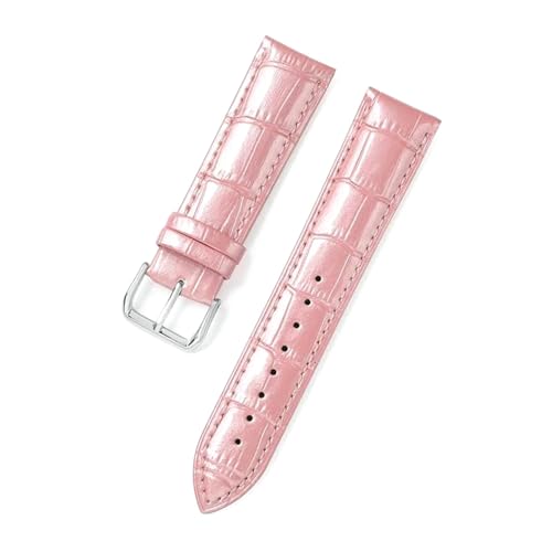 PUCHEN Buntes Lackleder-Uhrenarmband, 12mm – 22mm, Ersatzarmband, Uhrenzubehör, Rosa, 18mm von PUCHEN