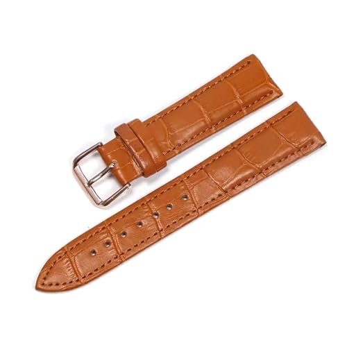 PUCHEN Leder-Uhrenarmbänder, 12mm – 24mm, Uhren-Ersatzarmband mit Stahl-Dornschließe, Herren-Uhrenzubehör, 12mm von PUCHEN