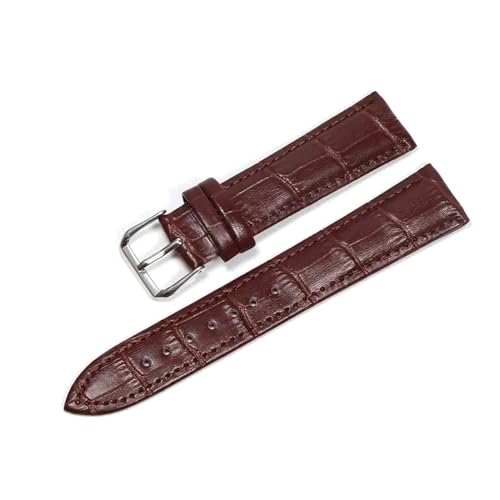 PUCHEN Leder-Uhrenarmbänder, 12mm – 24mm, Uhren-Ersatzarmband mit Stahl-Dornschließe, Herren-Uhrenzubehör, 20mm von PUCHEN