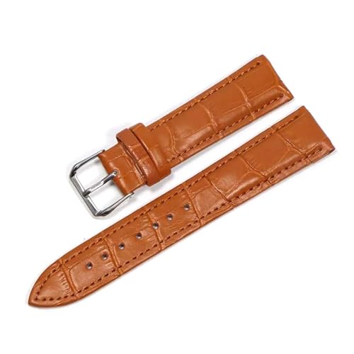 PUCHEN Leder-Uhrenarmbänder, 12mm – 24mm, Uhren-Ersatzarmband mit Stahl-Dornschließe, Herren-Uhrenzubehör, 20mm von PUCHEN