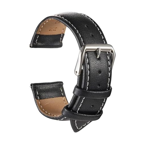 PUCHEN Leder-Uhrenarmbänder, 18mm, 20mm, 22mm, 24mm, Dornschließe, Ersatzarmband, Herrenuhr-Zubehör, 20mm von PUCHEN