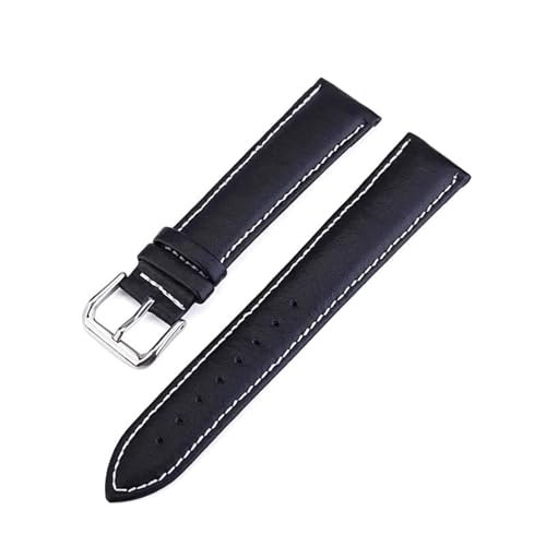 PUCHEN Leder-Uhrenarmband 12mm – 24mm Herren-Uhrenarmbänder mit Dornschließe, Ersatzzubehör für Uhren, 18mm von PUCHEN