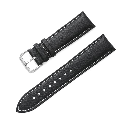 PUCHEN Mehrfarbiges Leder-Uhrenarmband, 12mm – 24mm, Ersatzarmband, Uhrenzubehör, 16mm von PUCHEN