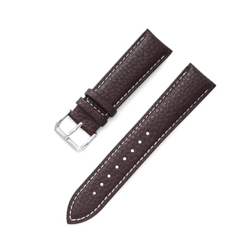 PUCHEN Mehrfarbiges Leder-Uhrenarmband, 12mm – 24mm, Ersatzarmband, Uhrenzubehör, 20mm von PUCHEN