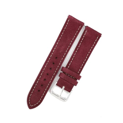 PUCHEN Uhrenarmband aus Wildleder 16 mm 17 mm 18 mm 19 mm 20 mm 22 mm handgefertigtes Uhrenarmband mit Schnellverschluss,Weinrot,19mm PUCHEN Uhrenarmband aus Wildleder 16 mm 17 mm 18 mm 19 mm 20 mm 22 mm handgefertigtes Uhrenarmband mit Schnellverschluss,Weinrot,19mm von PUCHEN