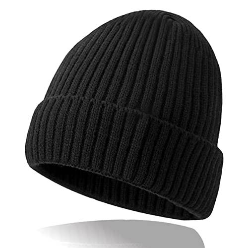 PUERHUACI Mütze,Haube Herren Damen,Unisex Warme Wintermütze Beanie Mütze,Thermo Strickmütze Laufmützen für Frühling,Herbst,Winter von PUERHUACI