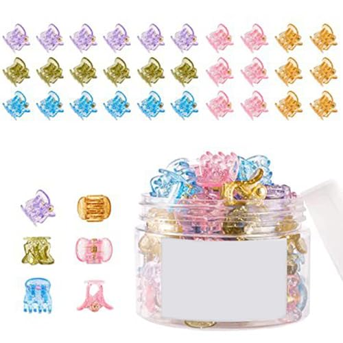 48 Pack Kleine Klauenhaarclip Neutral Farbe Haare Barrettes Kinder Haarnadel Für Kleinkindmädchen Und Frauen von PUGEOAMN