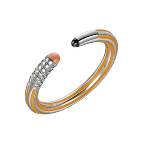 PUGEOAMN Multifunktionales Bleistiftform Fingerband Komfortable Abnutzungsringe Mode Schmuckzubehör Für Trendige Benutzer von PUGEOAMN
