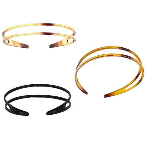Plastik Stirnbänder Set Von 3 Mit Zick Konstruktionen Bequem Und Elastischer Haarhoop Für Den Täglichen Verschleiß Alle Passenden Haare von PUGEOAMN