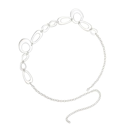 Stylish Round Link Taille Accessoire Trendy Circular Link Taillenkette Accessoire Geeignet Für Verschiedene Kleiderschrankstile von PUGEOAMN