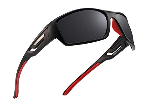 PUKCLAR Herren Sportbrille Polarisierte Sonnenbrille Fahrerbrille UV400 Schutz Cat3 von PUKCLAR