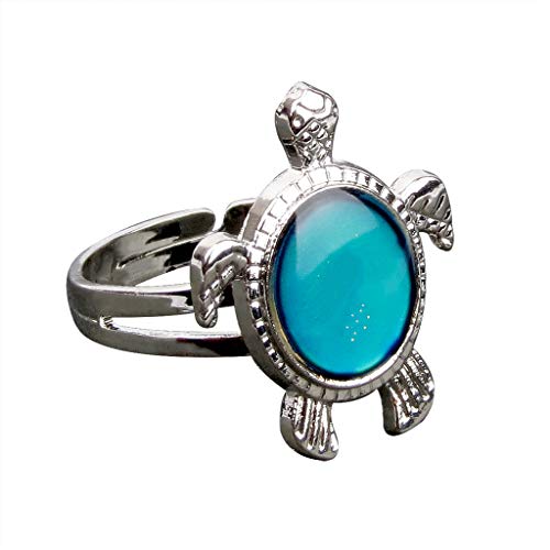 PULABO Sehr langlebigTurtle Mood Ring Emotion Feeling Ring Farbwechsel Ring Einstellbare Farbe Ring Geburtstagsgeschenk Stilvoll und beliebt von PULABO