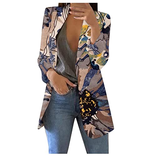 Baseball Jacke Mädchen JackeAnzugjacke Woman Polyester Clubbing Große Größen Jacken Weich Frühjahr Anzüge Frau Lockere Langarmweit mit Print Sexy Ausschnitt Funny von PULASSI