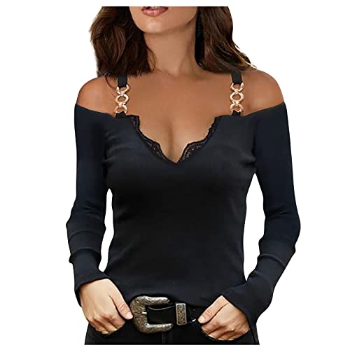 Oberteile Women's Spagettiträger Elegance T Shirt Plein Stenser Frühling Topping Weiblich Chiffons Große Größen Longlangarm Businessen Lauschig V Ausschnitt von PULASSI