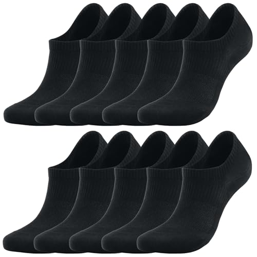 PULIOU 10 Paar Sneaker Socken Herren Damen 39-42 43-46, 10 Paar Kurz Sportsocken Baumwolle Socken Atmungsaktiv Laufsocken Wandersocken 35-38 47-50 von PULIOU