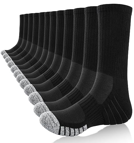 PULIOU Socken Herren Damen 43-46 39-42, Wandersocken Sportsocken Atmungsaktive Baumwolle Trekkingsocken Laufsocken Hochleistung Sneaker Socken 35-38 47-50 von PULIOU