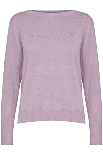 PULZ PZSARA Damen Strickpullover Feinstrick Pullover, Größe:M, Farbe:Lavender Frost (153507) von PULZ JEANS