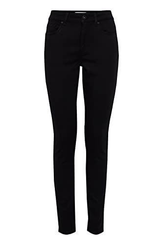 Pulz Jeans PZEMMA Damen Jeans Colored Denim Hose 5-Poket-Style mit Stretch Skinny Fit, Größe:32/32, Farbe:Black Beauty (193911) von Pulz Jeans