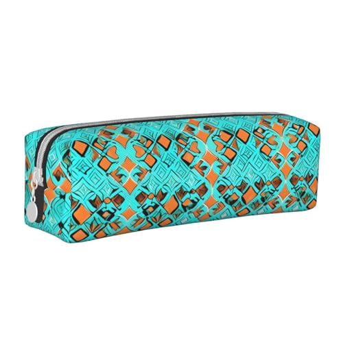 Winter-Federmäppchen aus Leder mit Reißverschluss, dreidimensionales Federmäppchen mit großem Fassungsvermögen, langlebig, praktisch, tragbar, Turquoise Wonders, Einheitsgröße Winter-Federmäppchen aus Leder mit Reißverschluss, dreidimensionales Federmäppchen mit großem Fassungsvermögen, langlebig, praktisch, tragbar, Turquoise Wonders, Einheitsgröße von PULaif