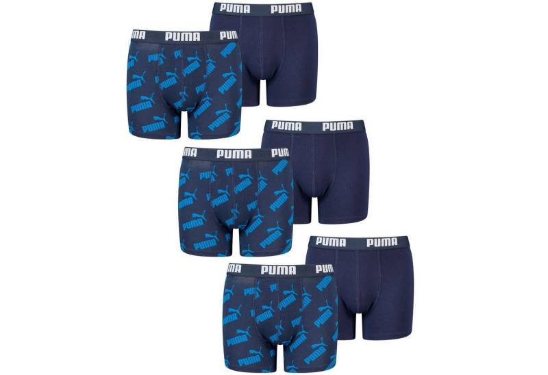 PUMA BODYWEAR Boxershorts (2-St) mit breitem Logobund im 6er Pack von PUMA BODYWEAR
