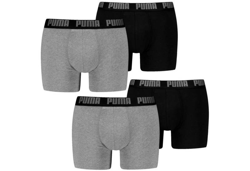 PUMA BODYWEAR Boxershorts Basic im 4er Pack (Set, 3-St., 4er-Pack) Boxershorts mit umlaufendem Logo im Bündchen von PUMA BODYWEAR