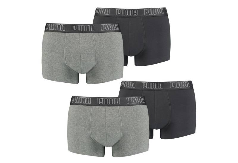 PUMA BODYWEAR Boxershorts Trunks Everyday Comfort Cotton Stretchim 4er Pack (3-St., 4er Pack) mit Logoschriftzug auf breitem Bund von PUMA BODYWEAR