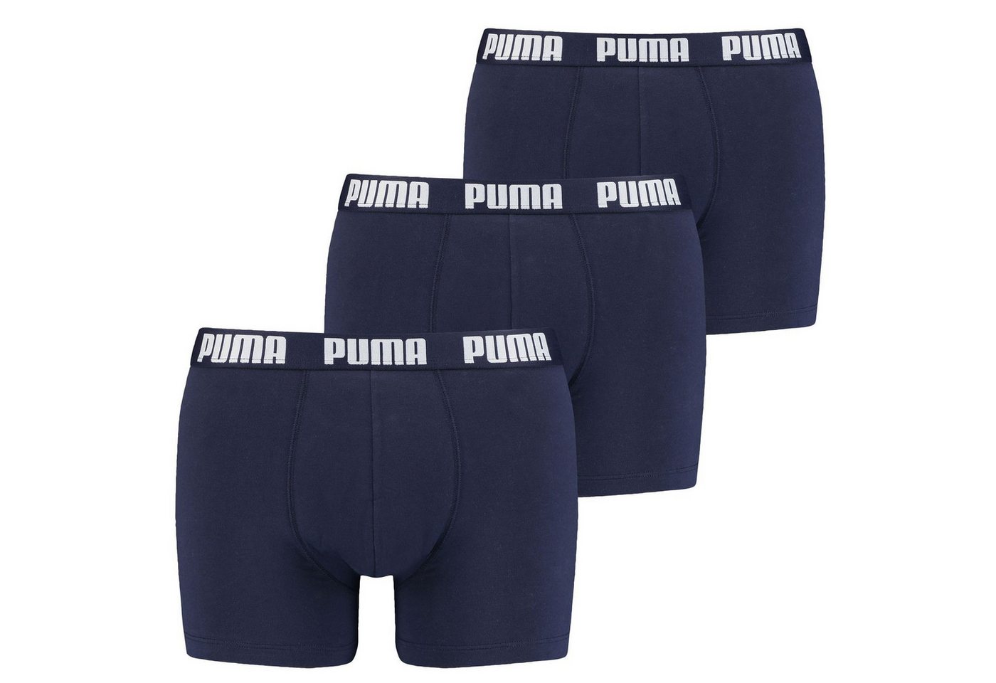 PUMA BODYWEAR Boxershorts Cotton Stretch Boxer (3-St., Packung) mit Logo-Bund im 3er Pack von PUMA BODYWEAR