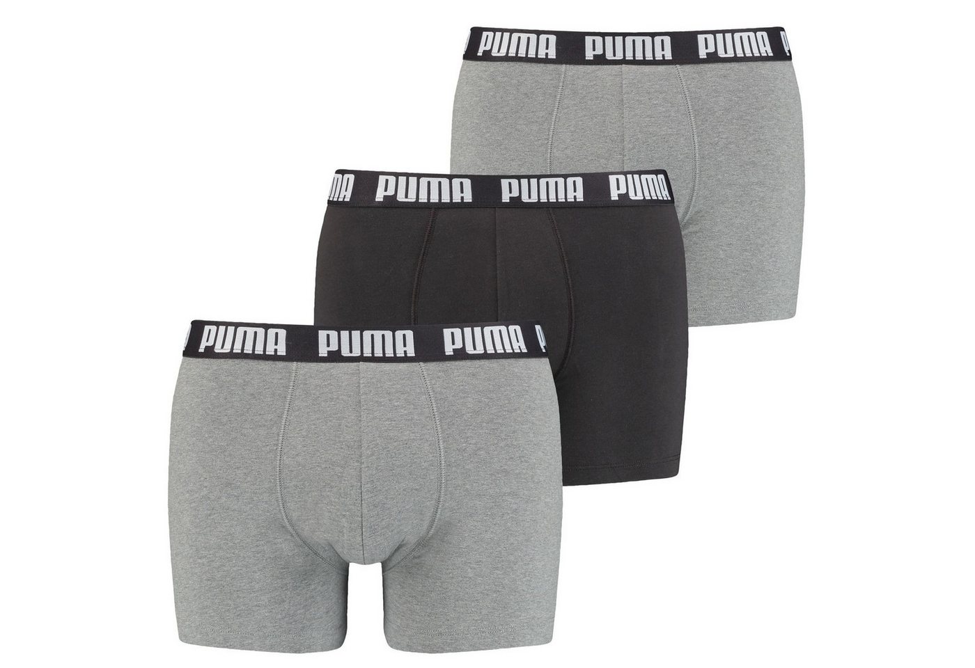 PUMA BODYWEAR Boxershorts Cotton Stretch Boxer (3-St., Packung) mit Logo-Bund im 3er Pack von PUMA BODYWEAR