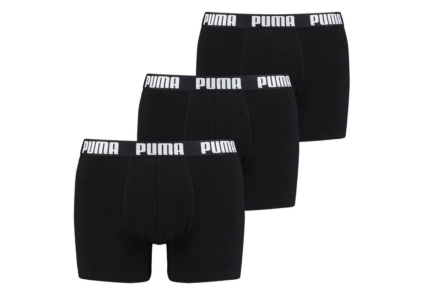 PUMA BODYWEAR Boxershorts Cotton Stretch Boxer (3-St., Packung) mit Logo-Bund im 3er Pack von PUMA BODYWEAR