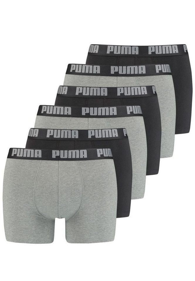 PUMA BODYWEAR Boxershorts Everyday Basic Boxer (6-St., Mehrpack) mit Logo-Bund im 6er Pack von PUMA BODYWEAR