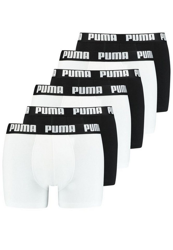 PUMA BODYWEAR Boxershorts Everyday Basic Boxer (6-St., Mehrpack) mit Logo-Bund im 6er Pack von PUMA BODYWEAR