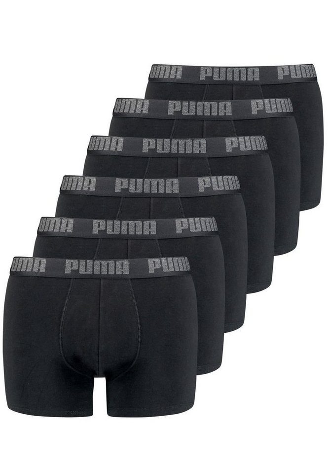 PUMA BODYWEAR Boxershorts Everyday Basic Boxer (6-St., Mehrpack) mit Logo-Bund im 6er Pack von PUMA BODYWEAR