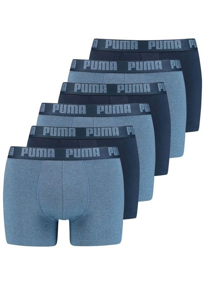 PUMA BODYWEAR Boxershorts Everyday Basic Boxer (6-St., Mehrpack) mit Logo-Bund im 6er Pack von PUMA BODYWEAR