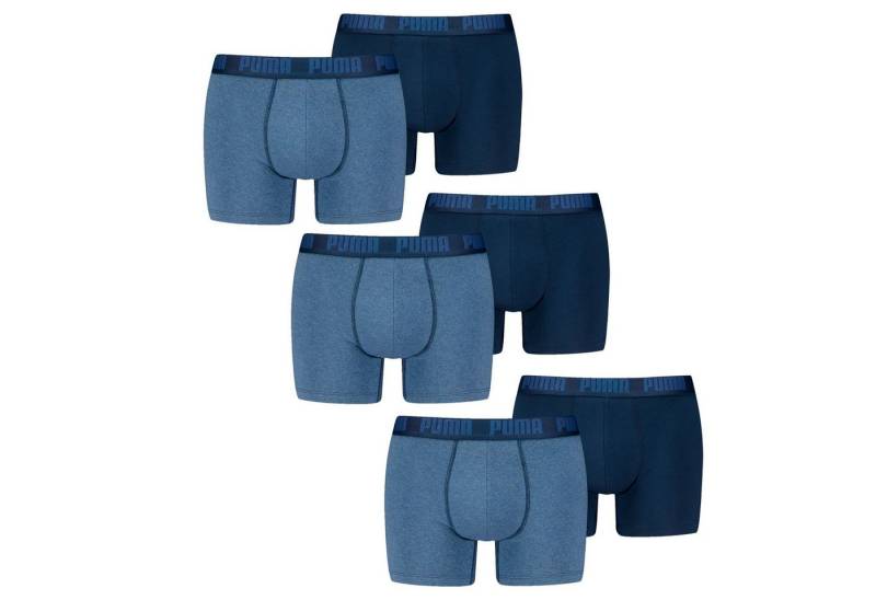 PUMA BODYWEAR Boxershorts Everyday Basic Boxer (6-St., Mehrpack) mit Logo-Bund im 6er Pack von PUMA BODYWEAR