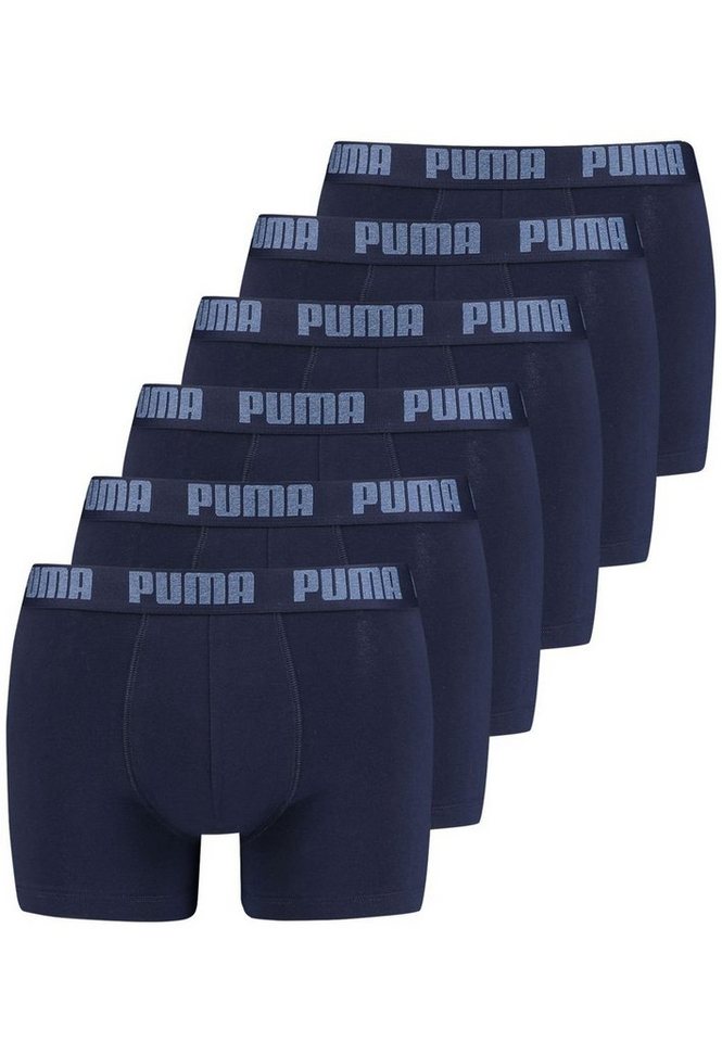 PUMA BODYWEAR Boxershorts Everyday Basic Boxer (6-St., Mehrpack) mit Logo-Bund im 6er Pack von PUMA BODYWEAR