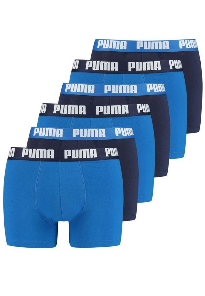 PUMA BODYWEAR Boxershorts Everyday Basic Boxer (6-St., Mehrpack) mit Logo-Bund im 6er Pack von PUMA BODYWEAR