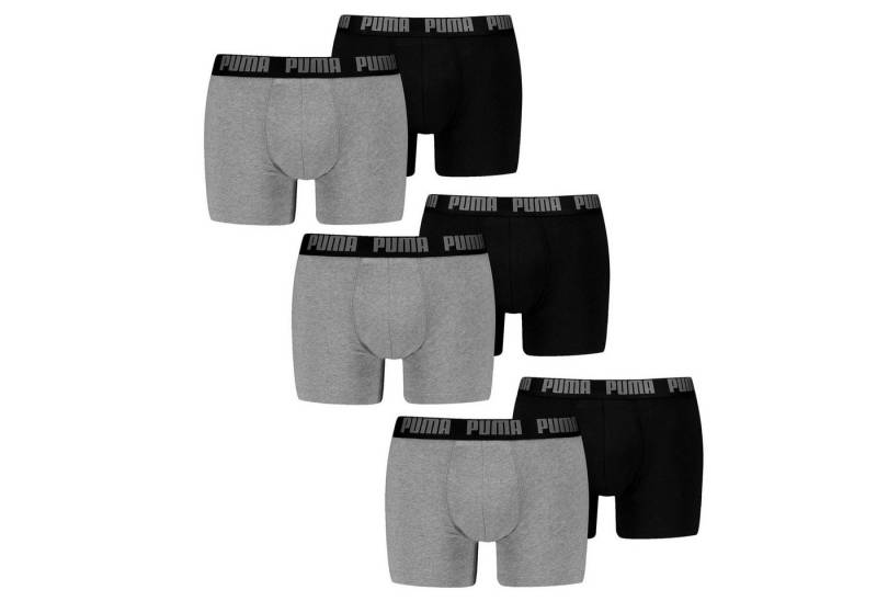 PUMA BODYWEAR Boxershorts Everyday Basic Boxer (6-St., Mehrpack) mit Logo-Bund im 6er Pack von PUMA BODYWEAR