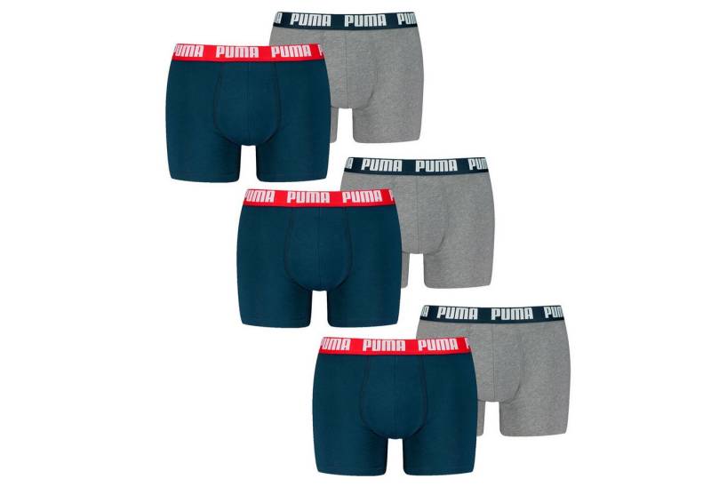 PUMA BODYWEAR Boxershorts Everyday Basic Boxer (6-St., Mehrpack) mit Logo-Bund im 6er Pack von PUMA BODYWEAR