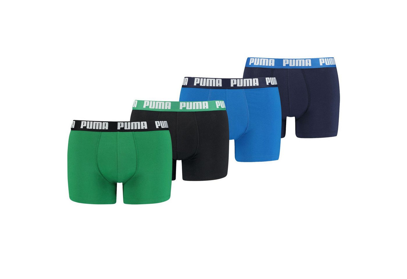 PUMA BODYWEAR Boxershorts Everyday Comfort Cotton Stretch (4-St., Mehrpack) ohne Eingriff, Logo-Bund im 4er Pack von PUMA BODYWEAR