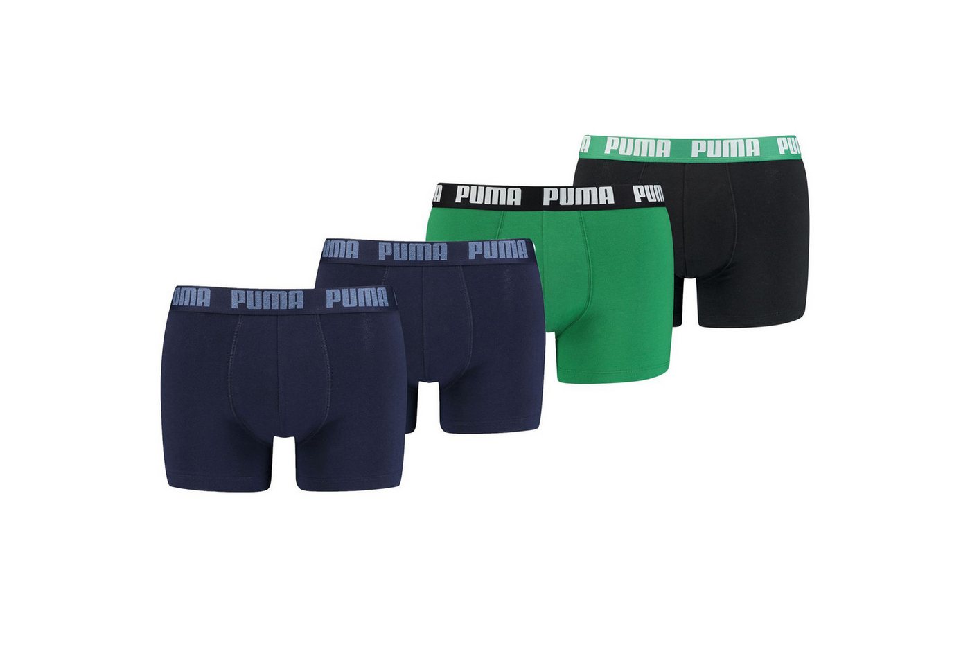 PUMA BODYWEAR Boxershorts Everyday Comfort Cotton Stretch (4-St., Mehrpack) ohne Eingriff, Logo-Bund im 4er Pack von PUMA BODYWEAR