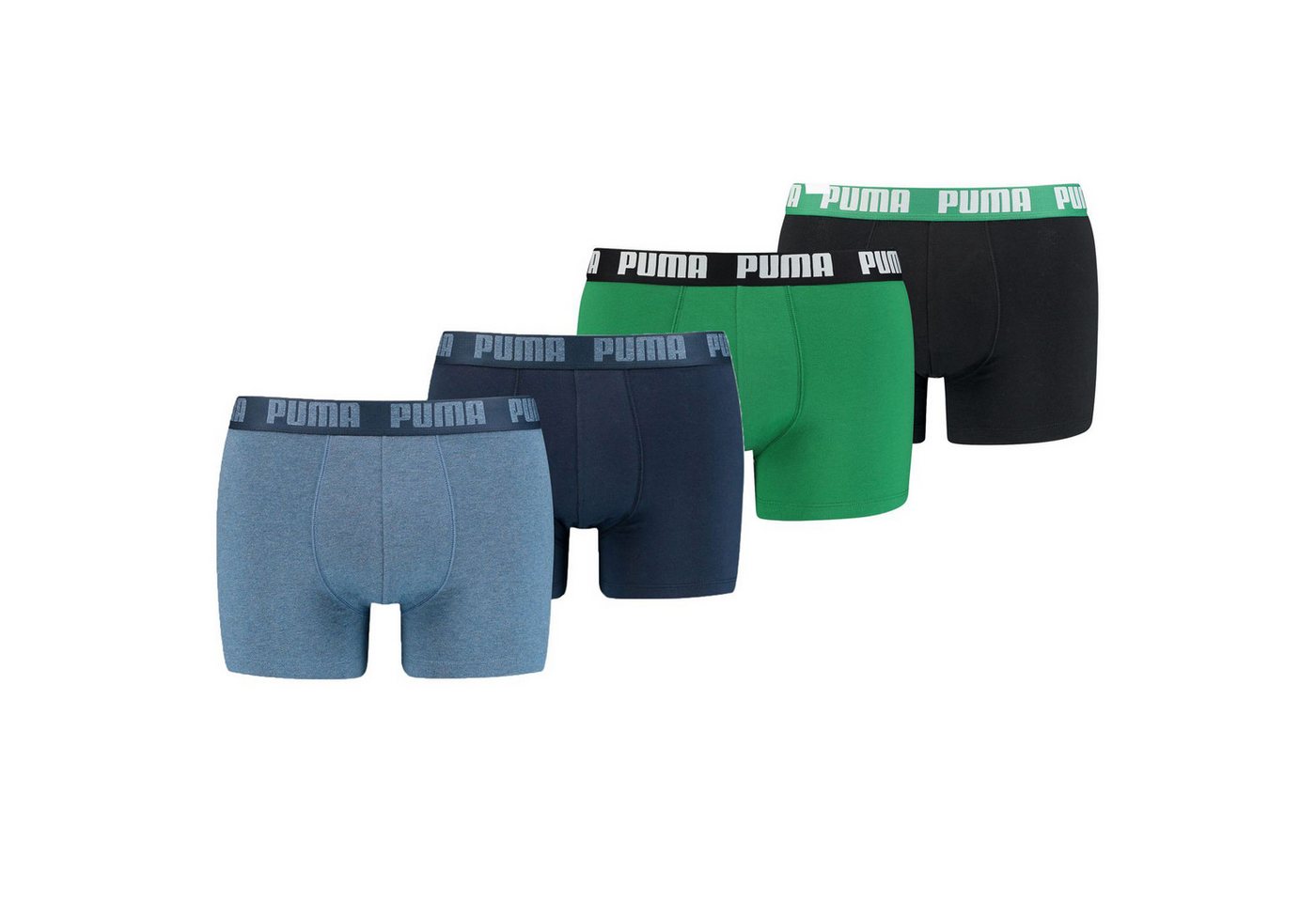 PUMA BODYWEAR Boxershorts Everyday Comfort Cotton Stretch (4-St., Mehrpack) ohne Eingriff, Logo-Bund im 4er Pack von PUMA BODYWEAR