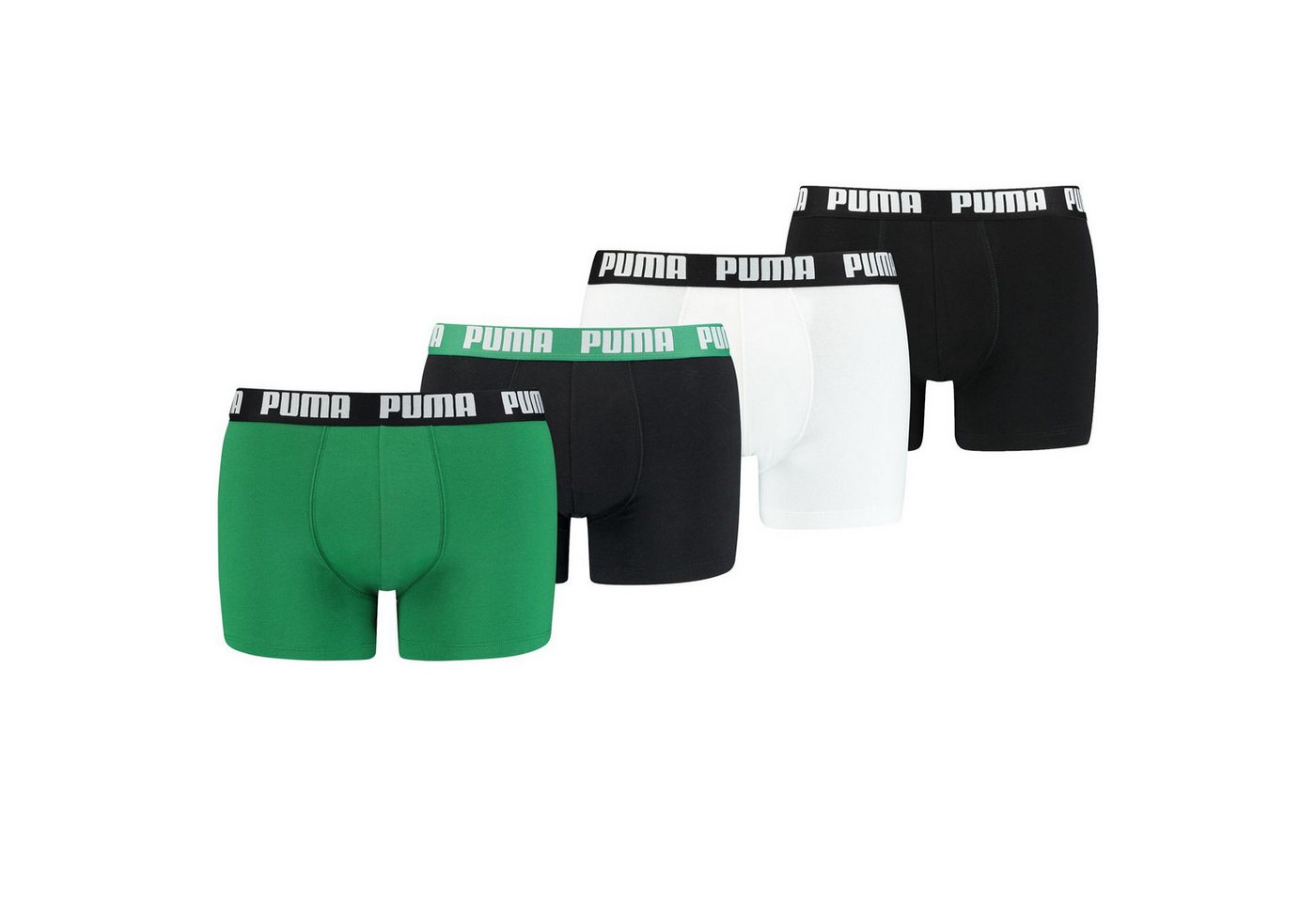 PUMA BODYWEAR Boxershorts Everyday Comfort Cotton Stretch (4-St., Mehrpack) ohne Eingriff, Logo-Bund im 4er Pack von PUMA BODYWEAR