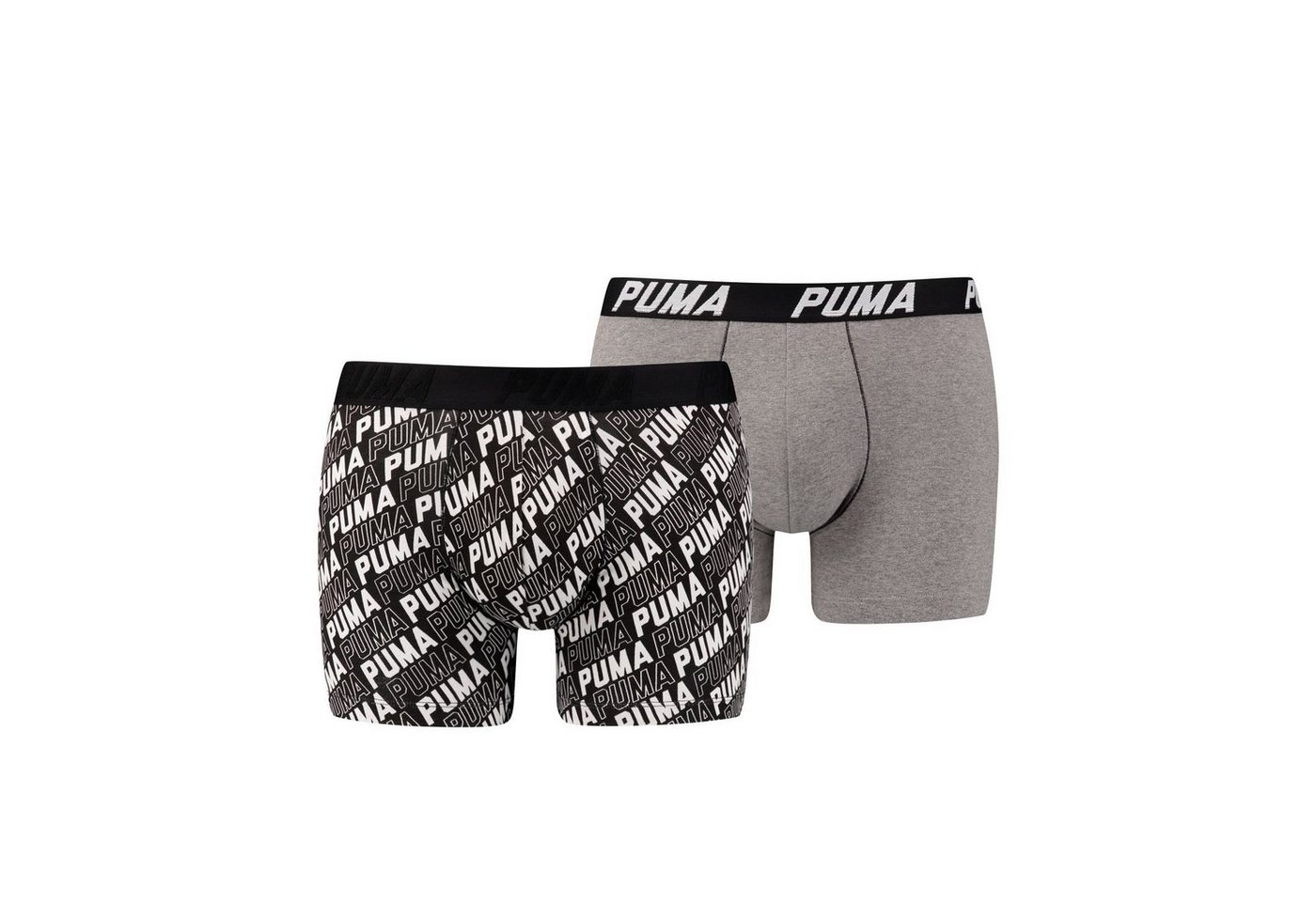 PUMA BODYWEAR Boxershorts Infinity Logo Print Boxer (2-St., Mehrpack) ohne Eingriff, Muster, Logo im 2er Pack von PUMA BODYWEAR