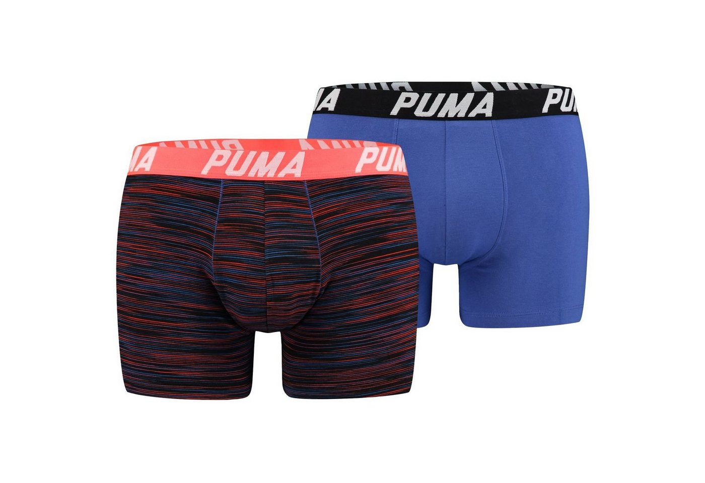 PUMA BODYWEAR Boxershorts Spacedye Stripe Boxer (2-St) mit umlaufendem Puma-Schriftzug auf dem Bündchen von PUMA BODYWEAR