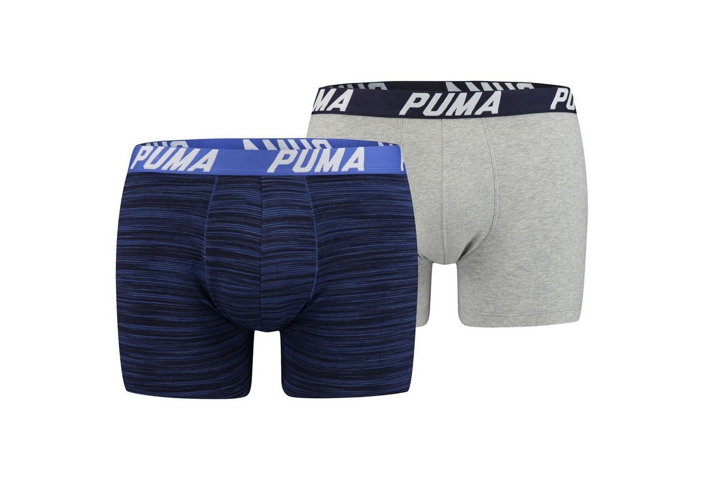 PUMA BODYWEAR Boxershorts Spacedye Stripe Boxer (2-St) mit umlaufendem Puma-Schriftzug auf dem Bündchen von PUMA BODYWEAR