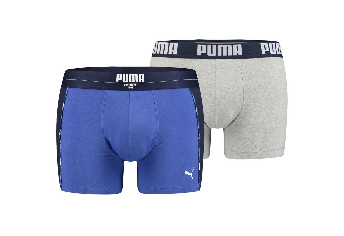 PUMA BODYWEAR Boxershorts Statement Boxer (2-St., Mehrpack) ohne Eingriff, Logo-Bund im 2er Pack von PUMA BODYWEAR